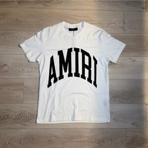 Amiri Mirror Logo White T-Shirt Men’s Size Medium NWT Designer Cotton Tee